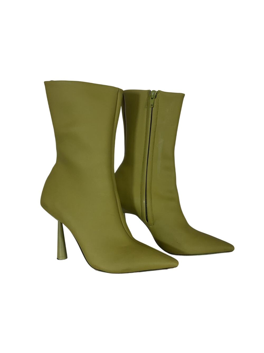 Gia Borghini Sleek Green Rhw Ankle Boots Size 36 EU / US 6